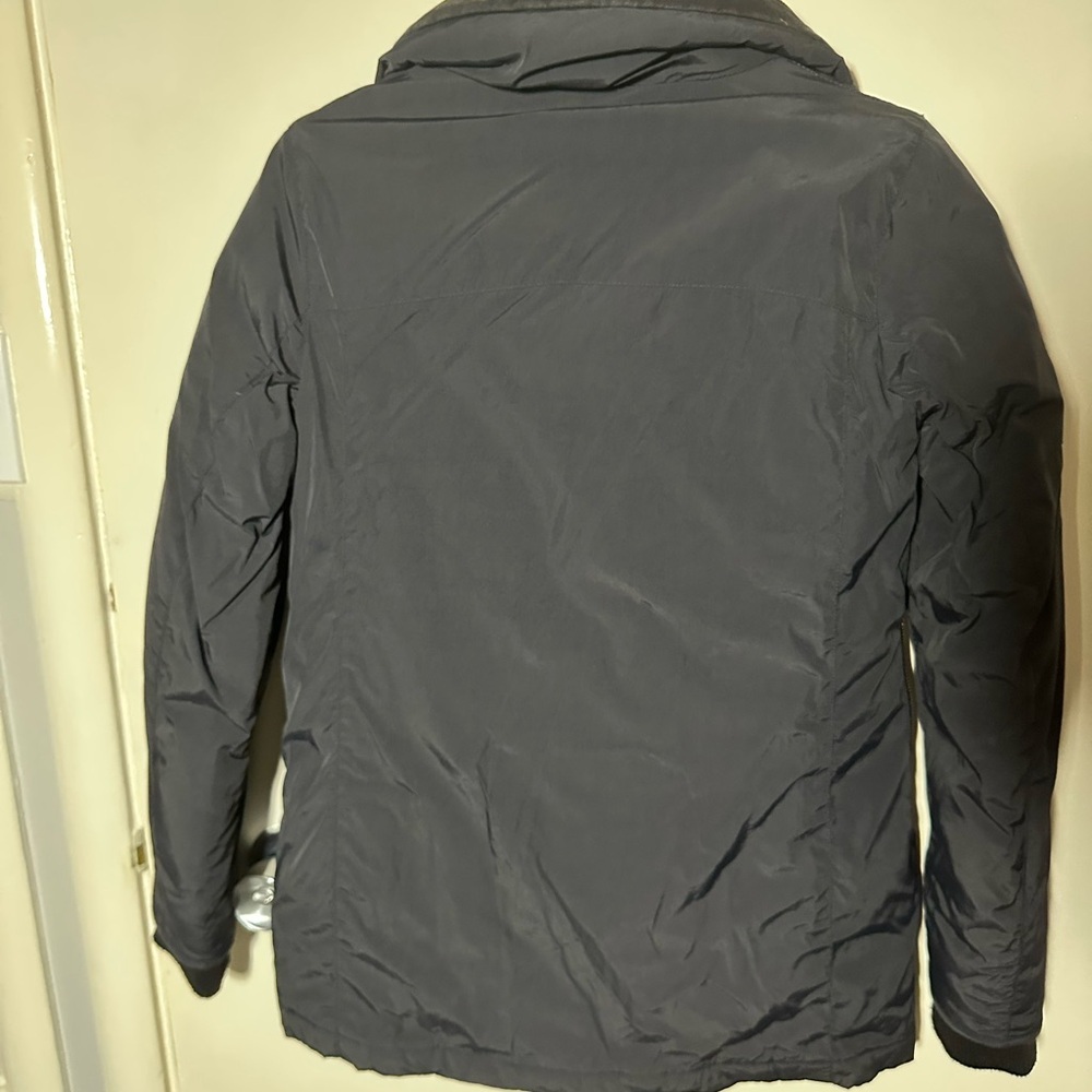 Zara Black Toggle Jacket with Fur Collar - Picture 8 of 10